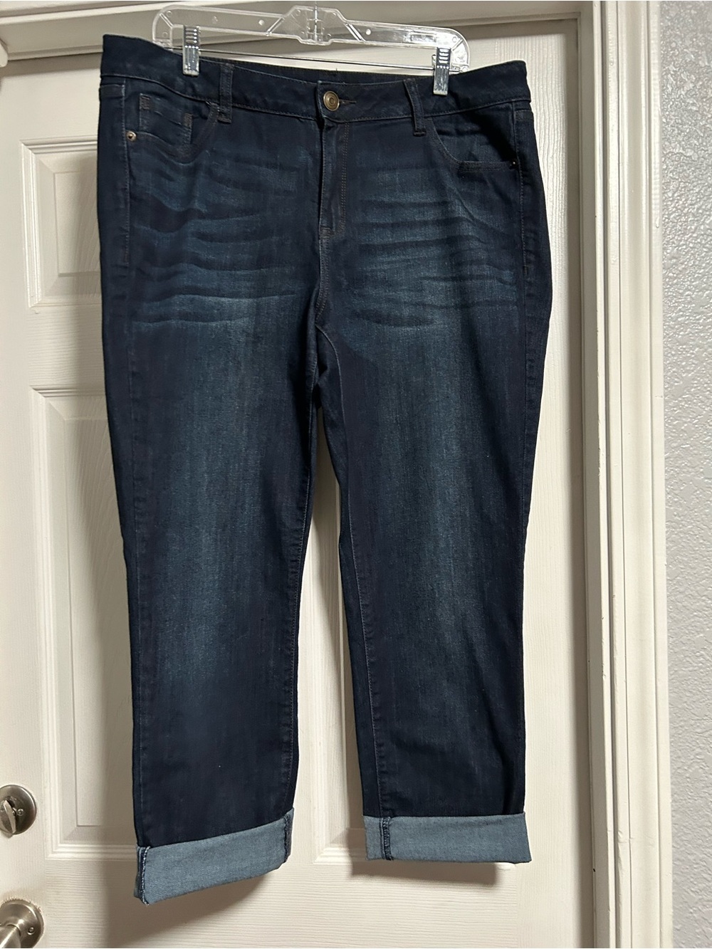 Lane Bryant Venezia Dark Blue Women’s Jeans - Classic Cuffed Style